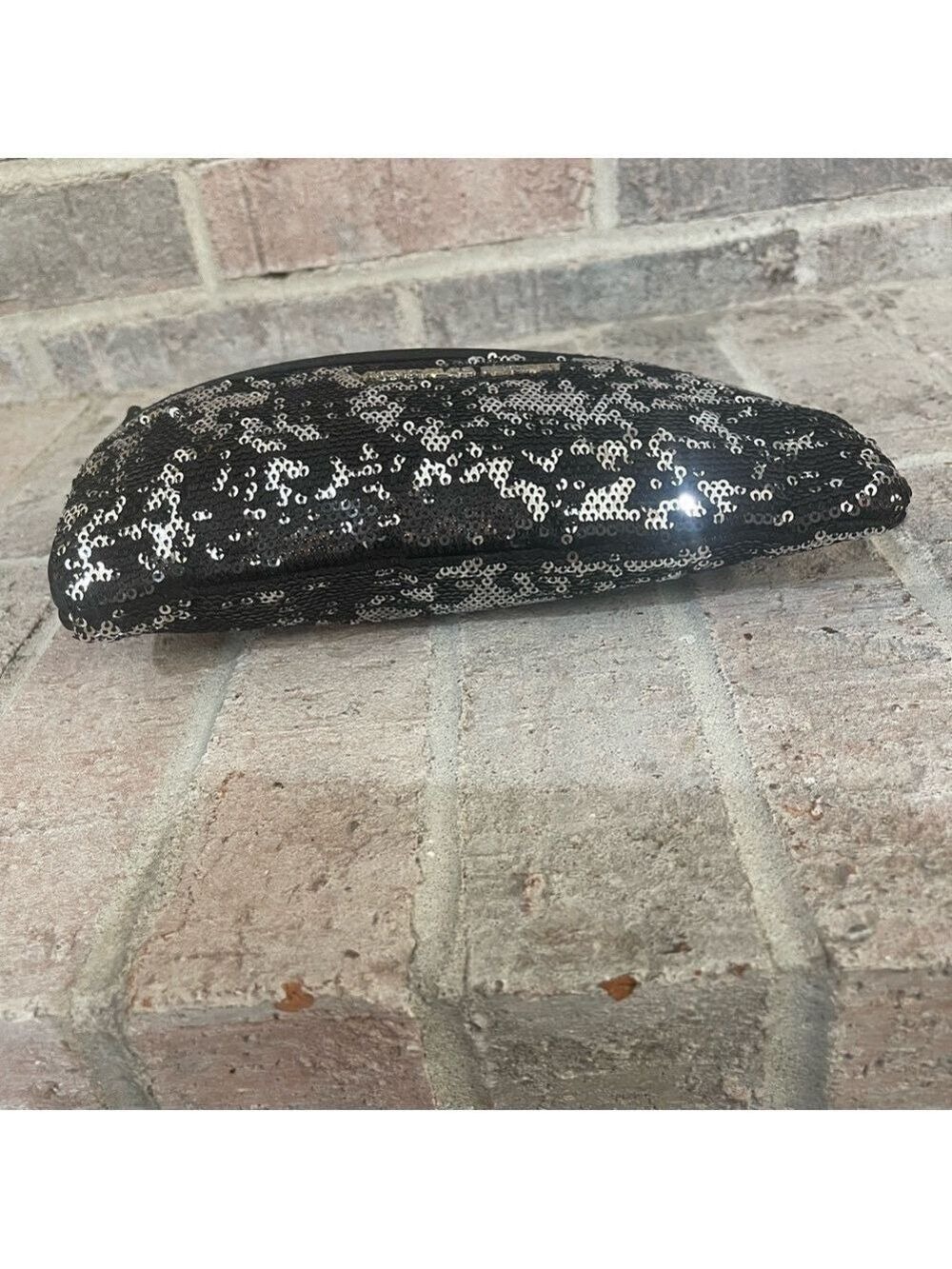 Victoria's Secret Black Sequin Clutch - Picture 6 of 10